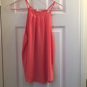 Coral sleeveless top size medium